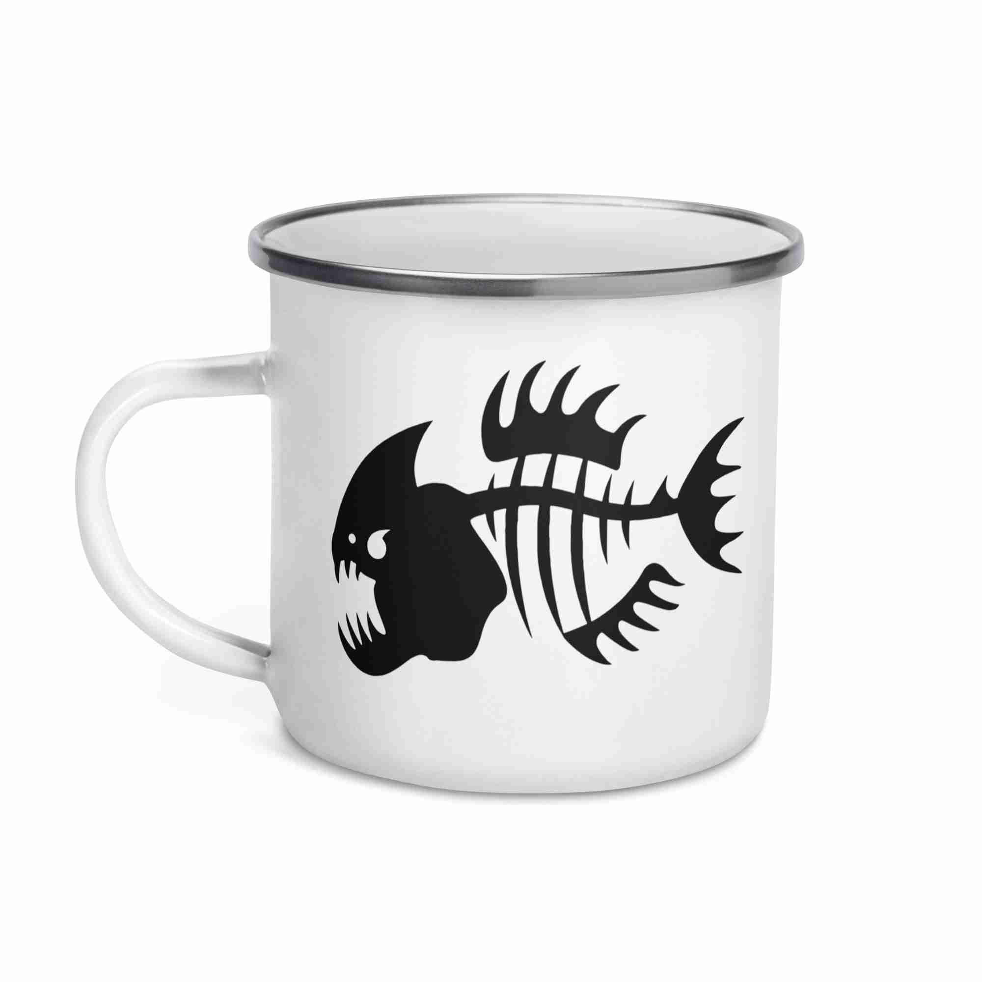 Piranha Enamel Mug