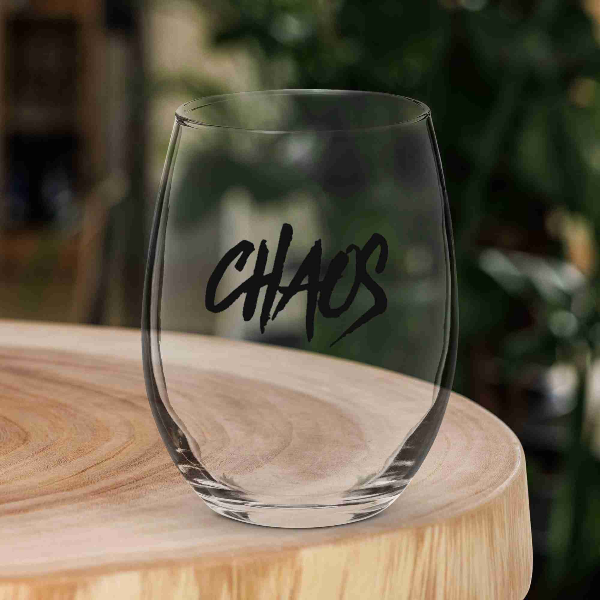 Chaos Stemless Wine Glass
