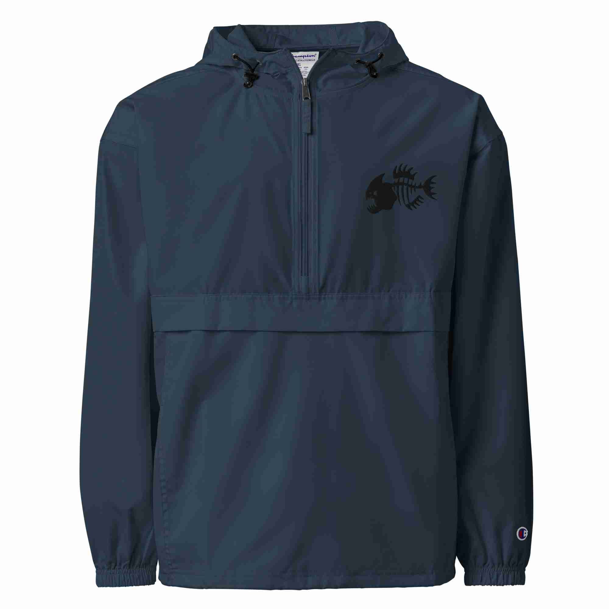 Piranha Embroidered Champion Packable Jacket - Image 2