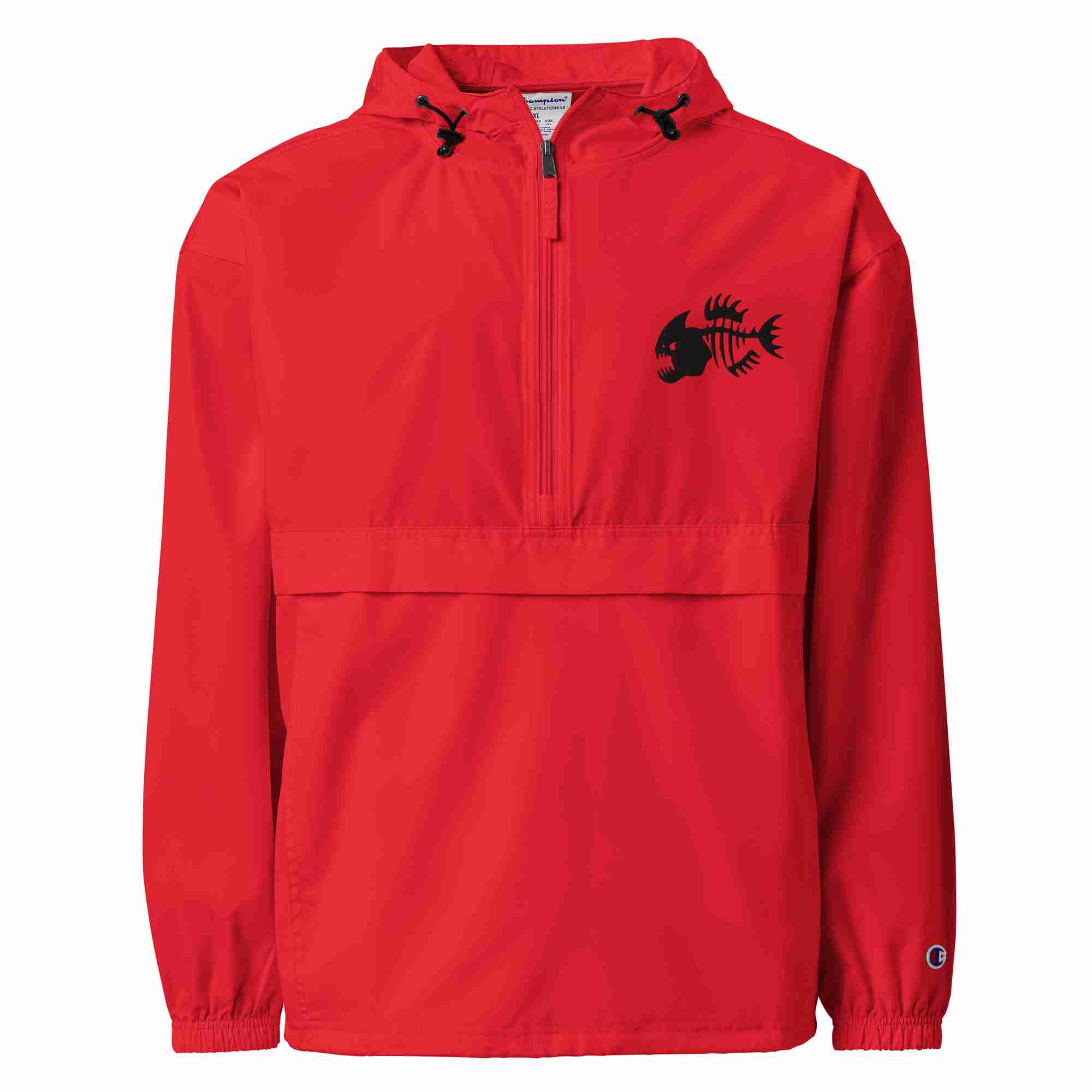 Piranha Embroidered Champion Packable Jacket - Image 3