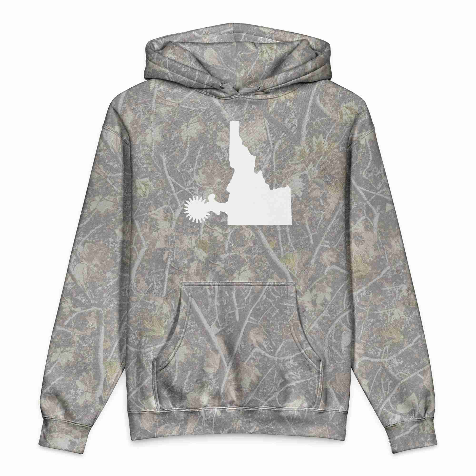 Idaho Spur Unisex Heavyweight Hooded Sweatshirt - Image 5